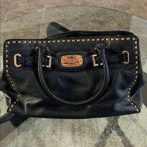 Michael Kors Studded Black Shoulder Bag